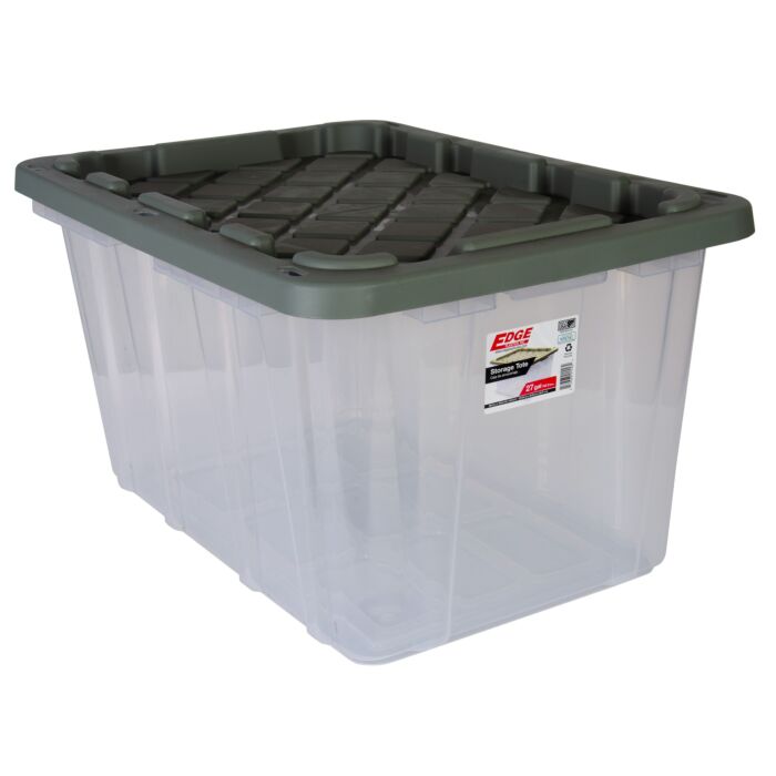 Edge Plastics 27 gal Clear Polymer Storage Tote Edge Plastics 27 gal Clear Polymer Storage Tote