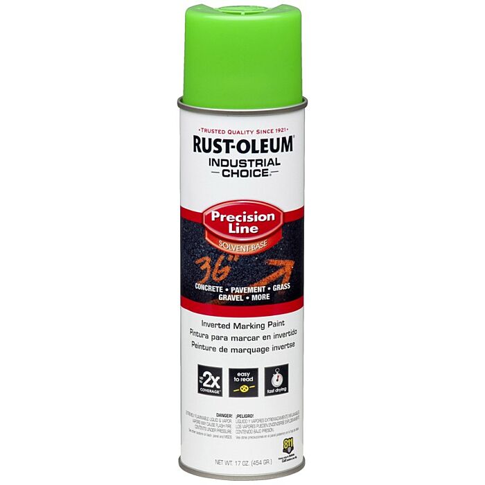 Rust-Oleum Industrial Choice - M1600 System SB Precision Line Marking Paint - Colors - Fluorescent Green