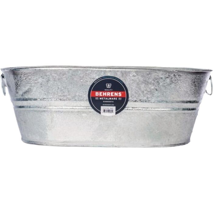 Behrens 7.5 Gal. Hot Dipped Steel Oval Tub