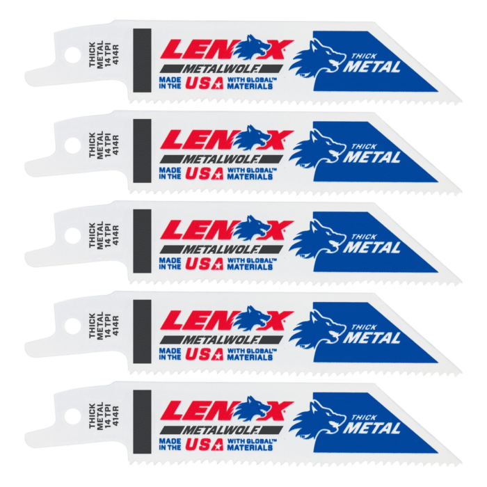 Lenox LENOX METALWOLF WAVE EDGE Reciprocating Saw Blades 14 TPI 102 x 19 x 0.9 mm 5/PK