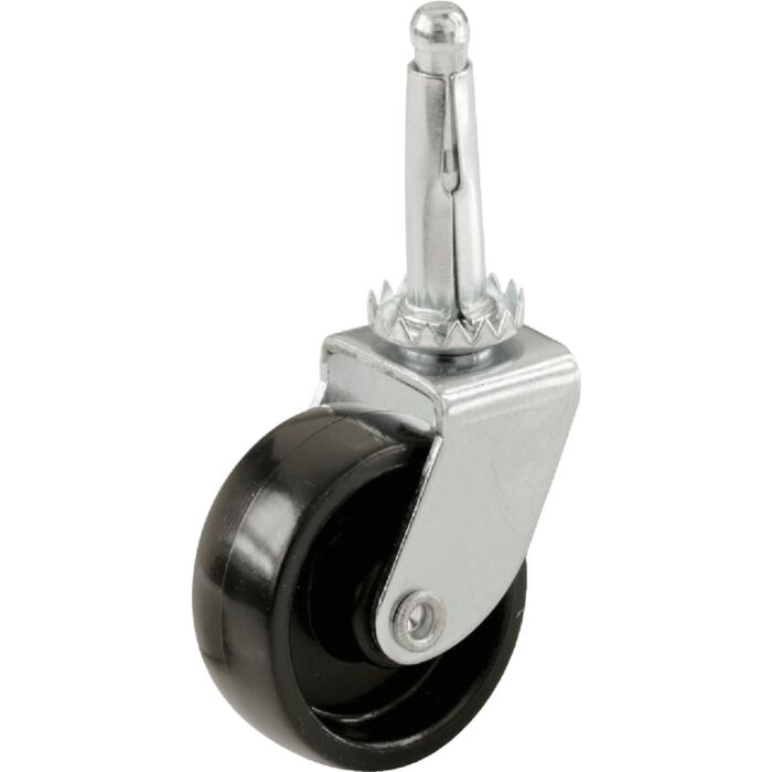 Do it 1-5/8 In. Light-Duty Plastic Swivel Stem Black Caster (4pk)