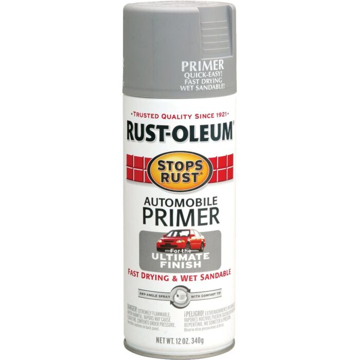 Rust-Oleum Stops Rust Automotive Paint Primer (Light Gray) 12 oz Spray