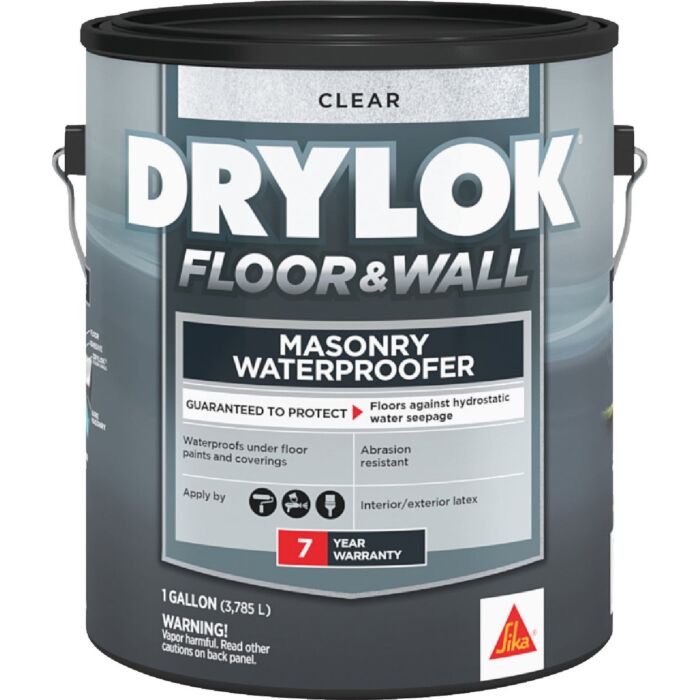 United Gilsonite Laboratories Drylok Floor and Wall Clear Latex Masonry Waterproof Sealer - 1 Gallon