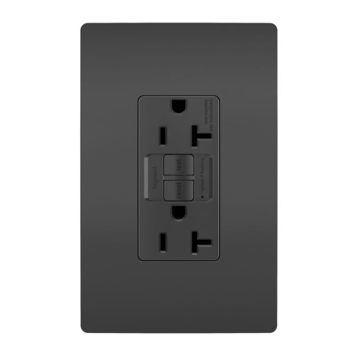 Pass & Seymour 20A GFCI Tamper Resistant Receptacle (Black)