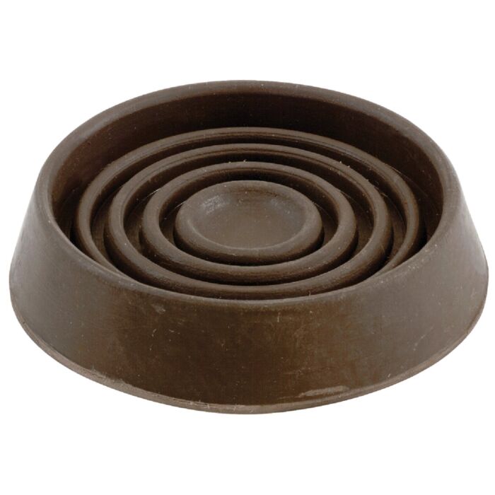 Do it 1-1/2 In. Inner Diameter Round Brown Furniture Leg Cup (4pk)
