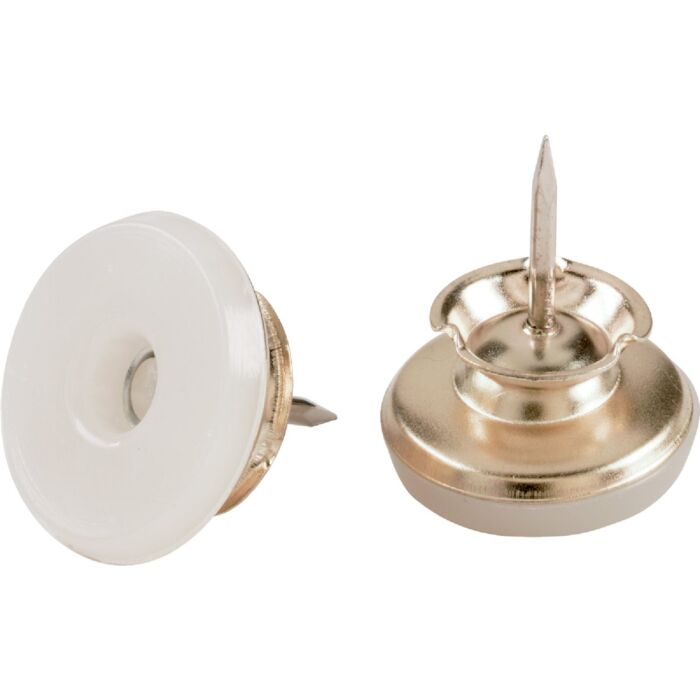 Do it Nail-on Swivel 1 In. Brass Swivel Furniture Glide (4pk)