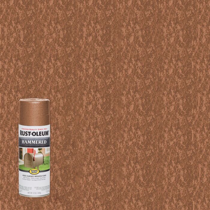 Rust-Oleum Stops Rust Spray Paint (Hammered - Copper) 12 oz