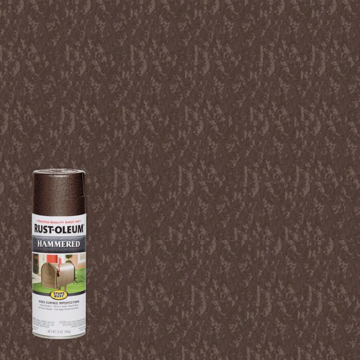 Rust-Oleum Stops Rust® Spray Paint (Hammered - Brown) 12 oz