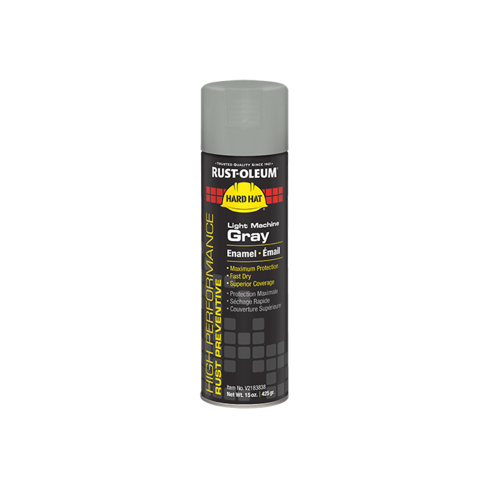 Rust-Oleum High Performance V2100 Enamel Spray Paint (Light Machine Gray) 15 oz