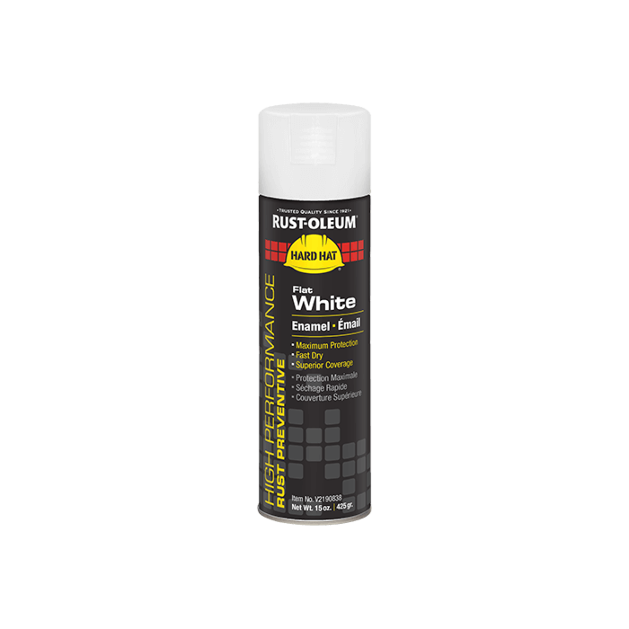 Rust-Oleum High Performance V2100 Enamel Spray Paint (Flat - White) 15 oz