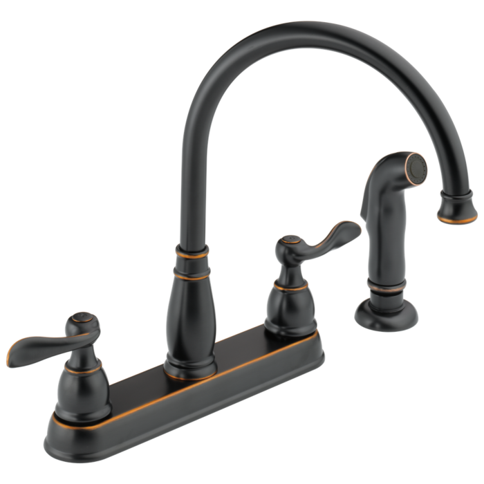 Delta Faucet Delta Windemere®: Two Handle Kitchen Faucet - Two Handle Lever - Oil Rubbed Bronze