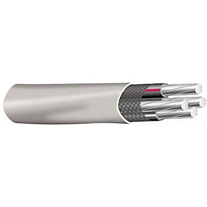 2 AWG Aluminum Stranded Service Entrance Cable (per foot)