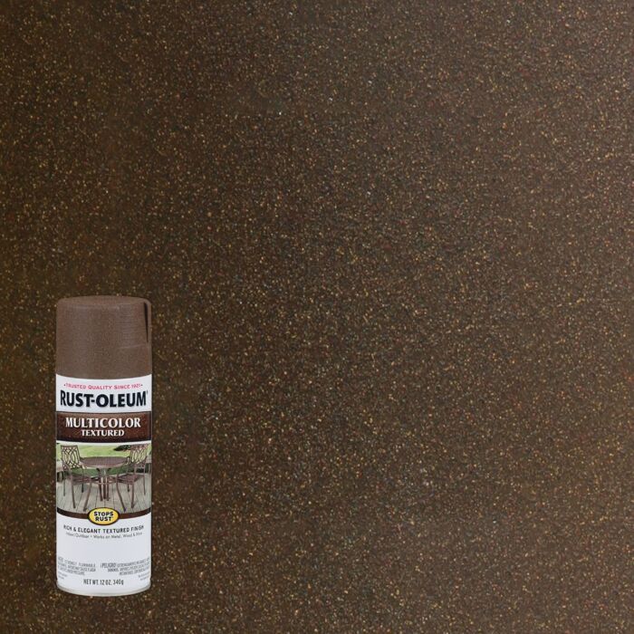 Rust-Oleum Stops Rust Multicolor Spray Paint (Textured - Autumn Brown) 12 oz