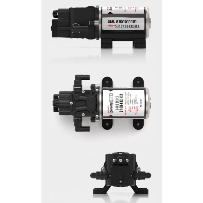 Remco 12V GPM 40psi Electric Demand Diaphragm Pump with On-Off