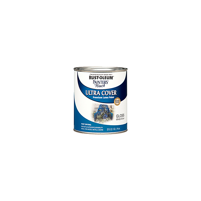 Rustoleum Painter's® Touch Ultra Cover Multi-Purpose Brush-On (Gloss - Deep Blue) 1 qt