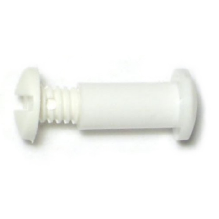 Post w/Scr White, 1/2"