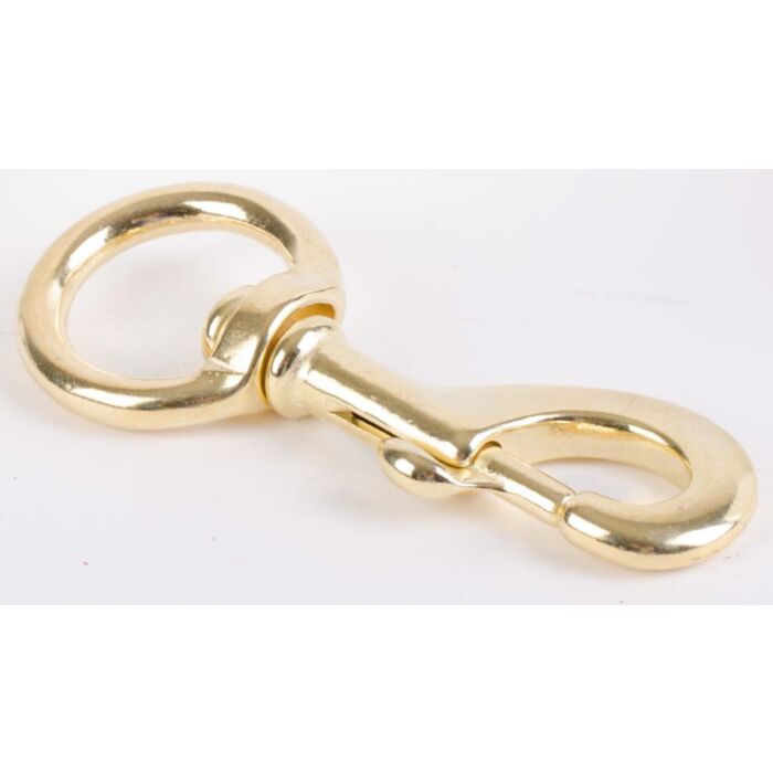 1-1/4 in 4-3/4 in Solid Brass Eye Bolt Snap