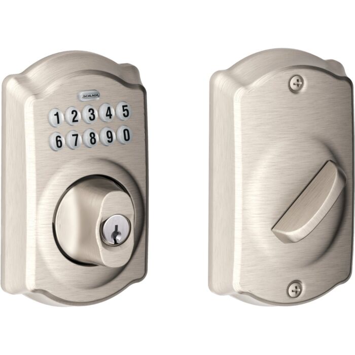 Schlage Keypad Satin Nickel Electronic Deadbolt