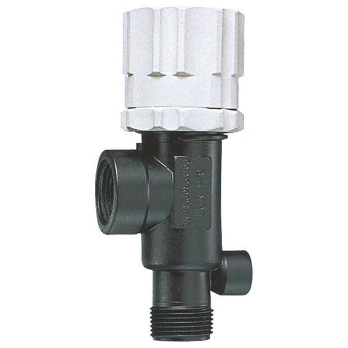 TeeJet 1/2 in 1/2 in MNPT Inlet Connection Size 1/2 in FNPT Outlet Connection Size Pressure Relief Valve