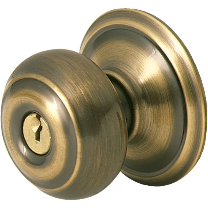 Schlage Georgian Antique Brass Entry Door Knob