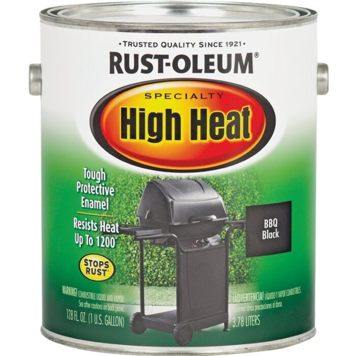 Rustoleum Specialty High Heat Brush On (Satin - Black) 1 gal