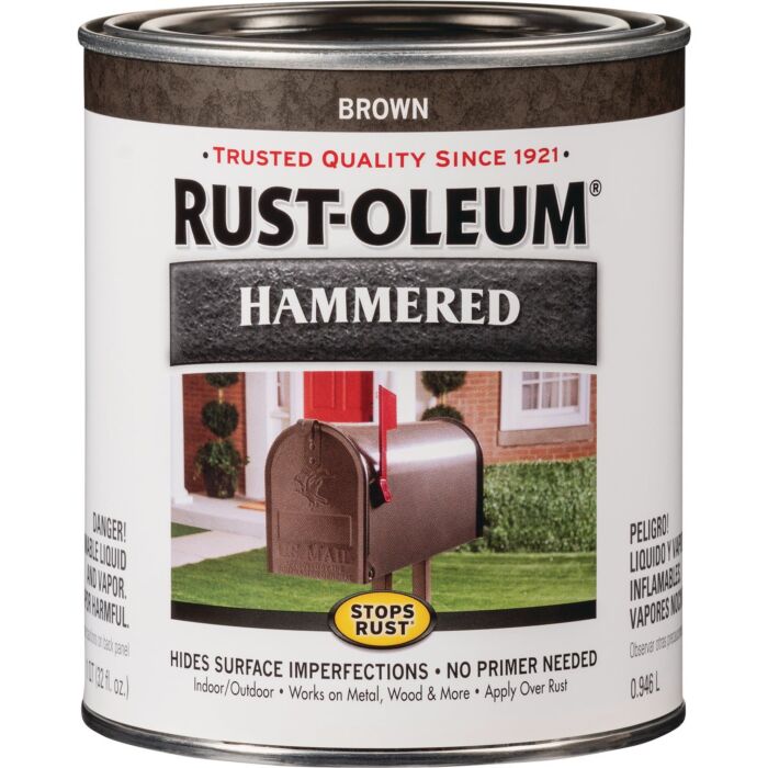 Rustoleum Stops Rust® Brush-On Paint (Hammered - Brown) 1 qt