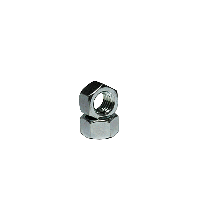 Hex Nut, Coarse Thread, Low Carbon, Zinc Plated, Chromium 3, Size 2"-4 1/2"