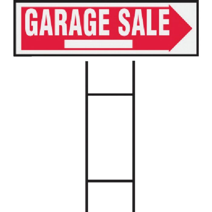 Hy-Ko Corrugated Plastic Sign, Garage Sale