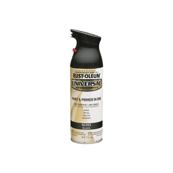 Rust-Oleum Universal Premium Spray Paint - 12 oz - Gloss Black