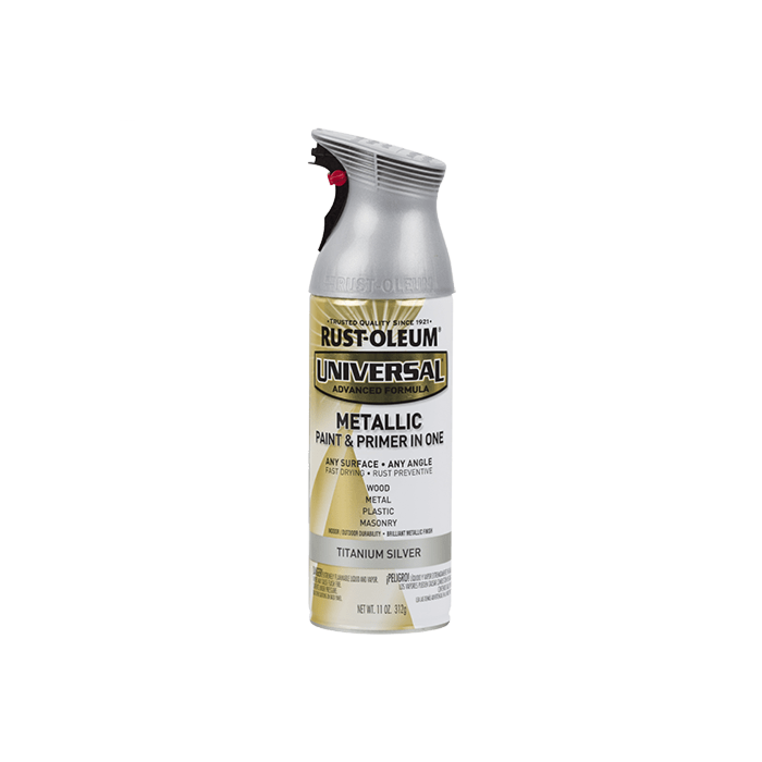 Rust-Oleum Universal Premium Spray Paint - 11 oz - Metallic Titanium Silver