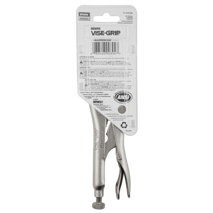 Irwin IRWIN Vise-Grip Locking Pliers, Original, Straight Jaw, 7-Inch