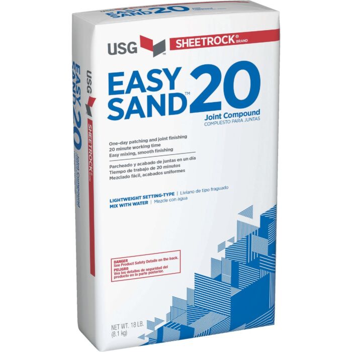 Sheetrock Easy Sand 20 Lightweight Setting Type Drywall Joint Compound - 18 lb