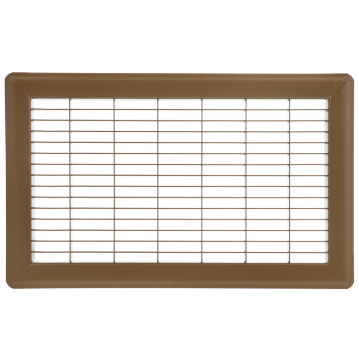 Imperial 8-in x 14-in Return Air Floor Grille, Steel, Brown