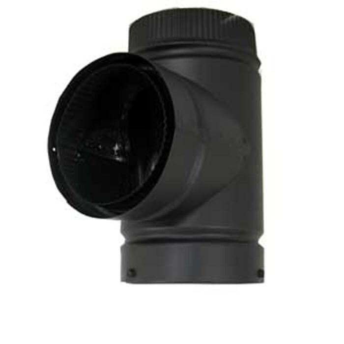 SELKIRK SS Stove Pipe Insulation Tee (Black) 6 in.