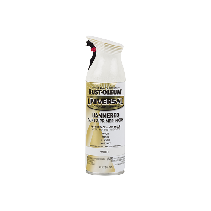 Rust-Oleum Universal Premium Spray Paint (Hammered - White) 12 oz