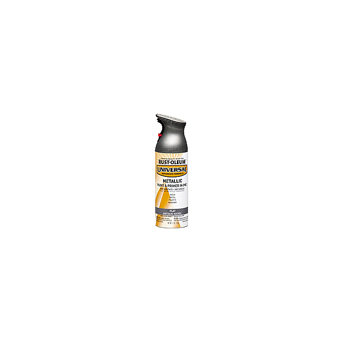 Rust-Oleum Universal Premium Spray Paint - 11 oz - Flat Metallic Antique Nickel