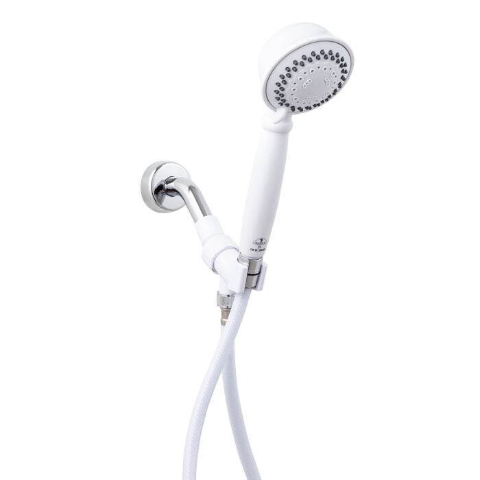 Whedon Products Whedon CMH2C Handheld Shower, 2.5 gpm, 5-Spray Function, Plastic, 59 in L Hose