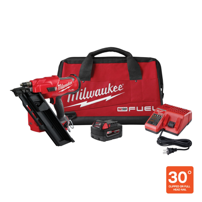 Milwaukee M18 FUEL™ 30 Degree Framing Nailer Kit