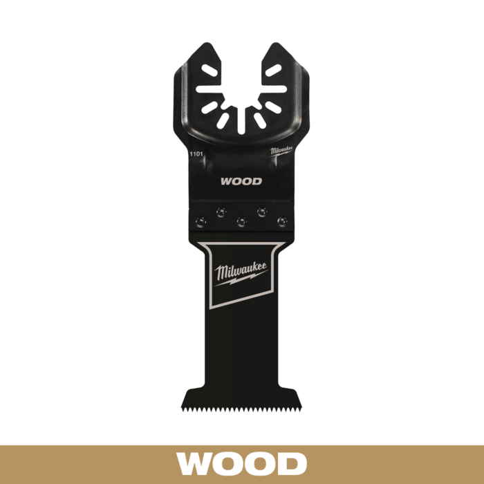 Milwaukee 1-3/8” High Carbon Steel Wood Universal Fit Oscillating Multi-Tool Blade (1 PK)