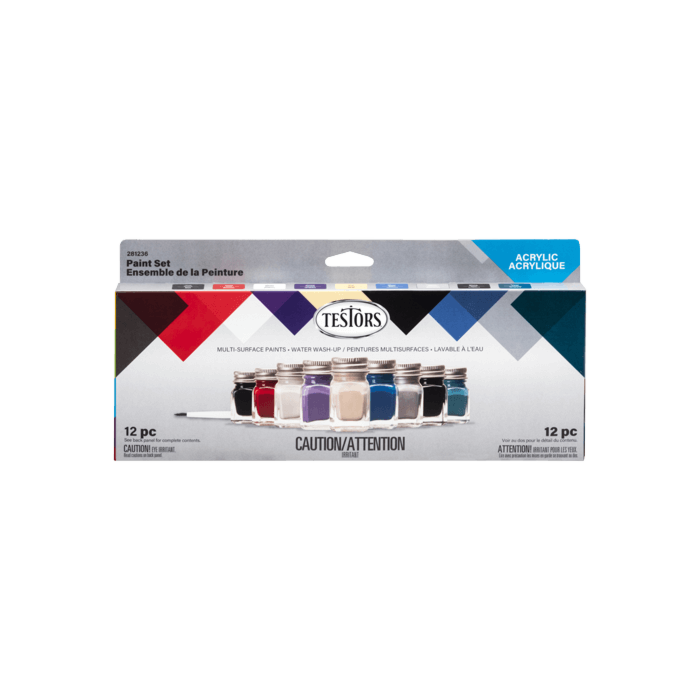 Rustoleum Testors Acrylic Paint Auto 9pc