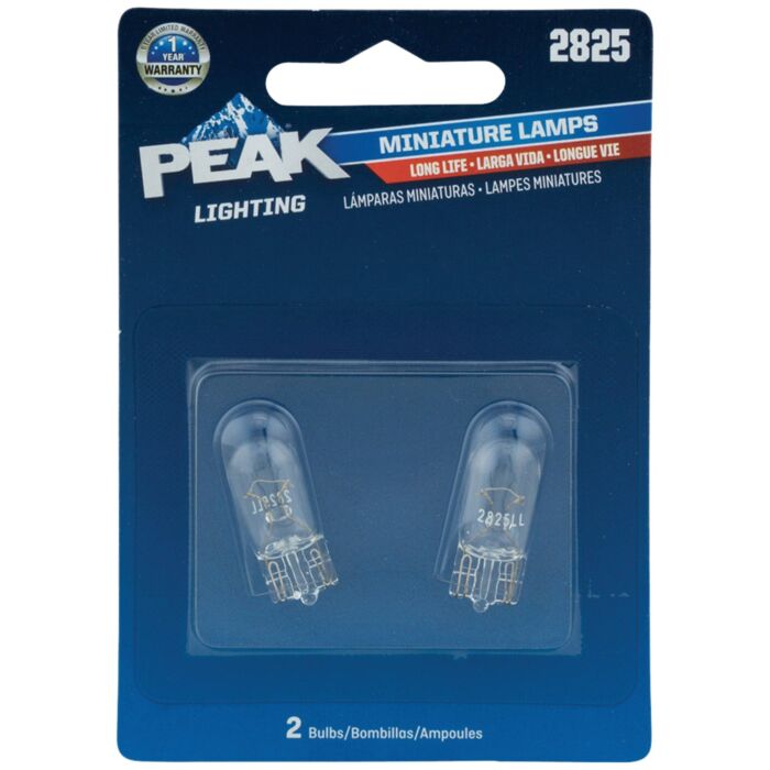 PEAK 2825 12V Mini Incandescent Automotive Bulb (2pk)