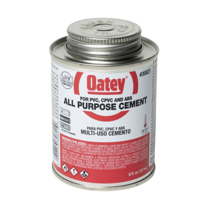 OATEY Oatey® 8 oz. All-Purpose ABS, PVC and CPVC Clear Cement