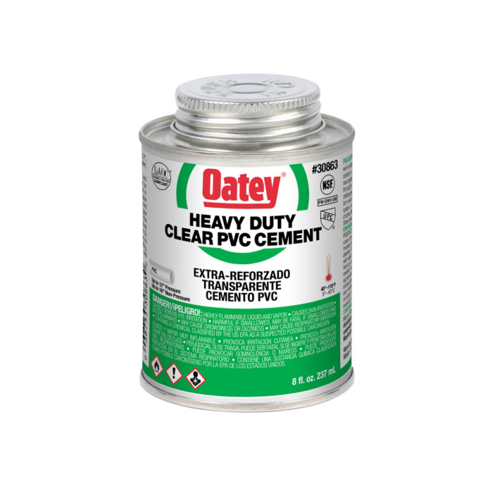 OATEY Oatey® 8 oz. PVC Heavy Duty Clear Cement