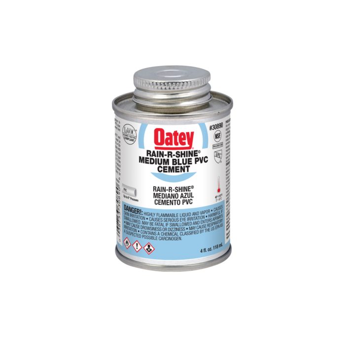 OATEY PVC Rain-R-Shine® Body Cement (Blue) 4 oz