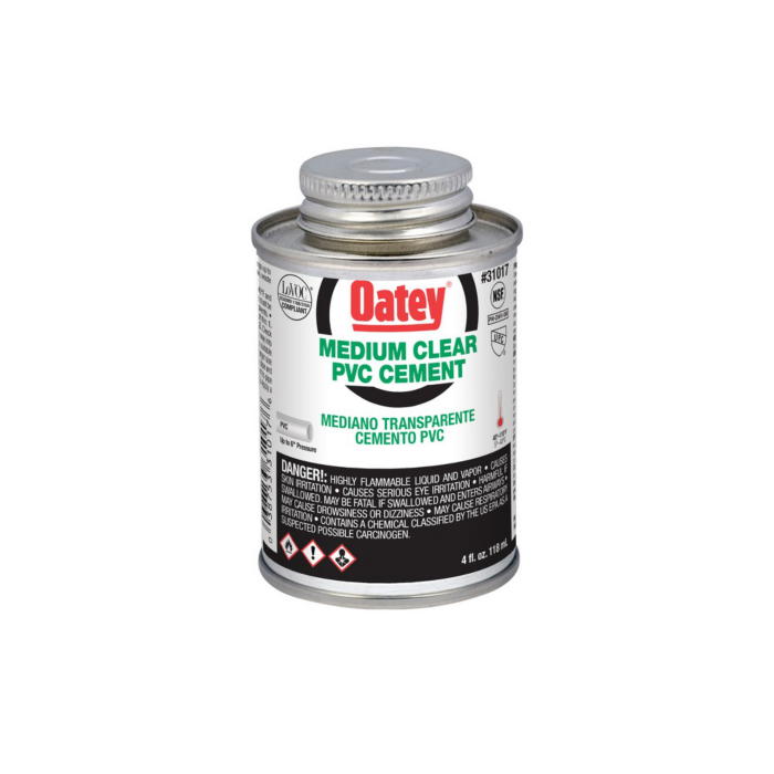 OATEY Oatey® 4 oz. PVC Medium Body Clear Cement
