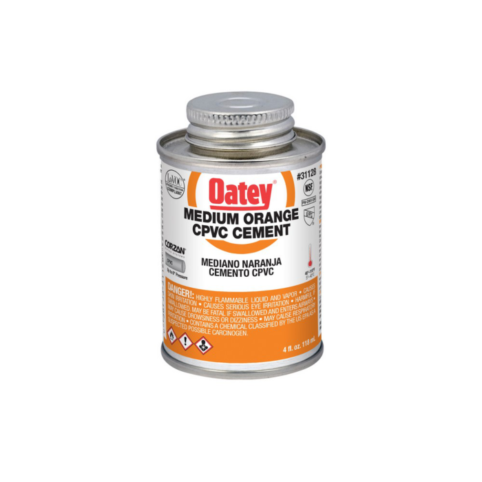 OATEY Oatey® 4 oz. CPVC Medium Body Orange Cement