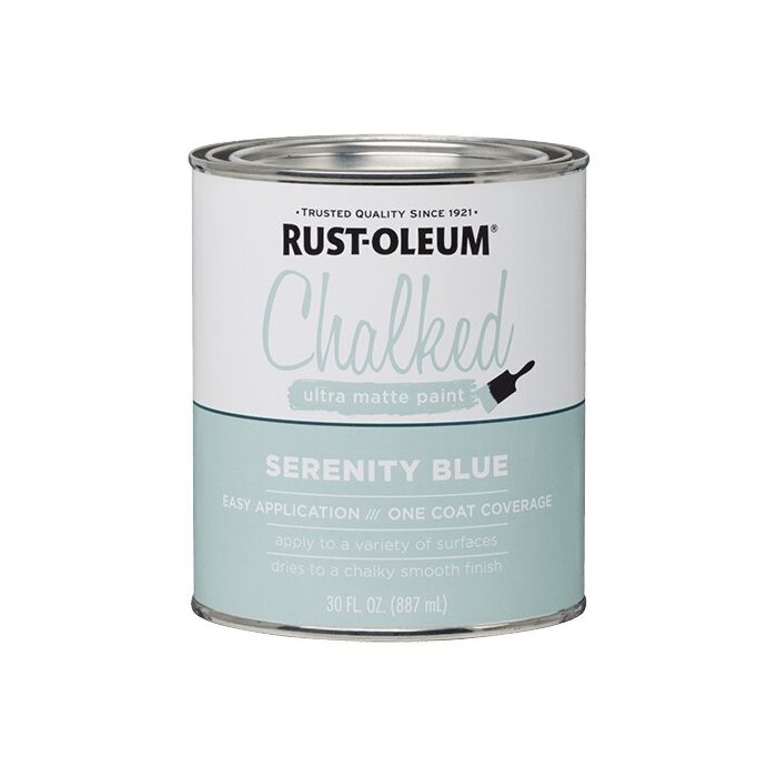 Rust-Oleum Chalked Paint - Ultra Matte - 30 oz - Serenity Blue
