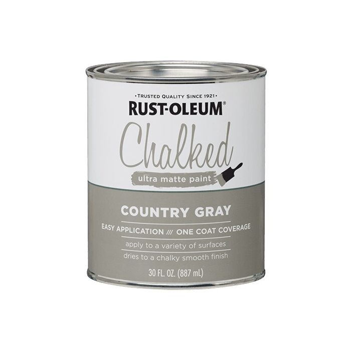 Rustoleum Chalked Paint (Ultra Matte - Country Gray) 30 oz