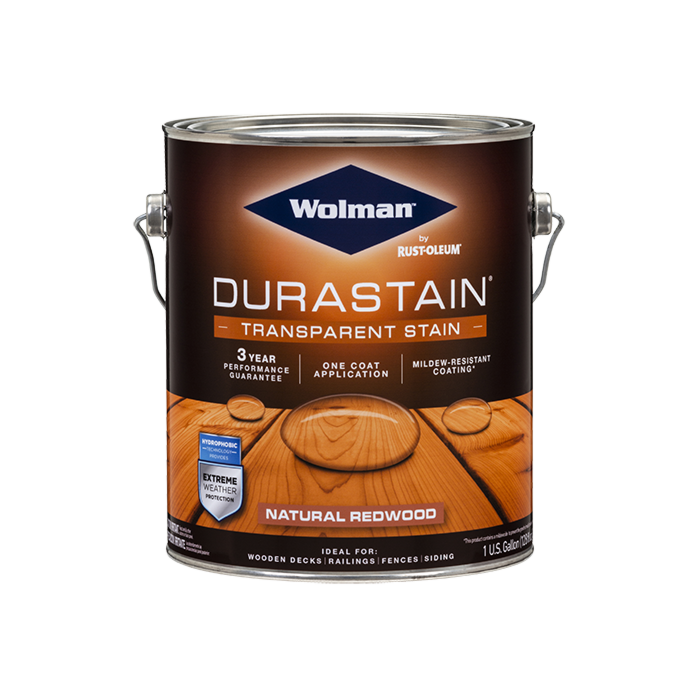 WOLMAN Wolman RainCoat One Coat Transparent Stain Sealer, Natural Redwood, Liquid, 1 gal.