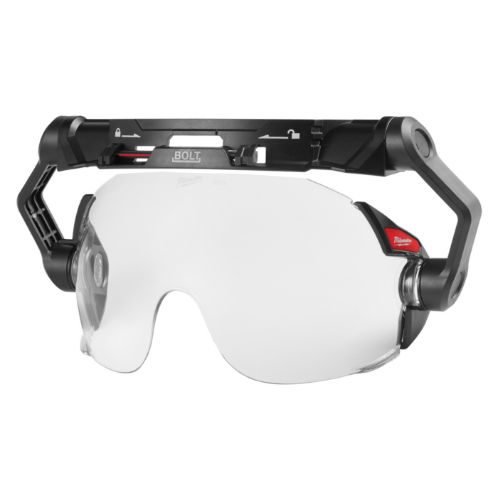 Milwaukee BOLT™ Eye Visor - Clear Dual Coat Lens (Compatible with  Milwaukee® Safety Helmets & Hard Hats)